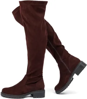 Luoika Women's Wide Calf Over the Knee High Boots, Wide Width Stretchy Fall Winter Boots.
