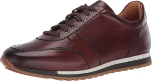 Magnanni Ibiza - Sneakers for Men - Smooth Leather Lining - Cushioned Leather-Covered Footbed - Lace-up Sneaker Mid Brown 13 M