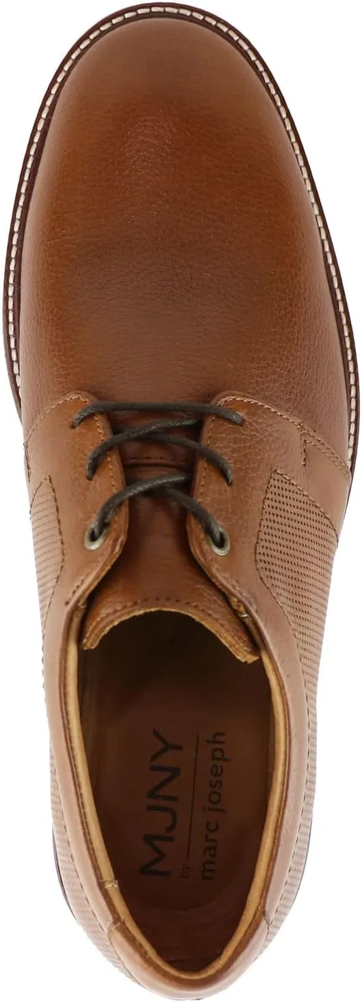 Marc Joseph New York Mens Casual Comfortable Genuine Leather Classic Perforated Modern Formal Oxford Dress Business Derby Lace Up Plain Toe Men Shoes