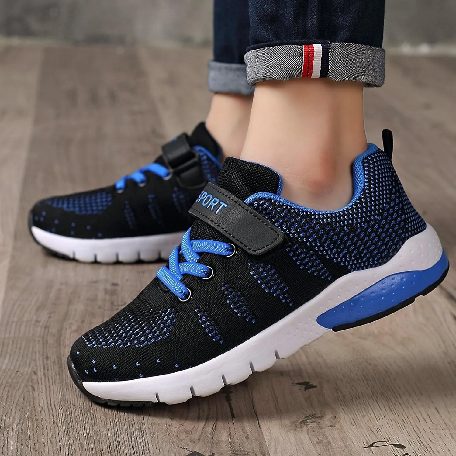 MAYZERO Kids Tennis Shoes Running Sports Shoes Breathable Athletic Shoes Lightweight Walking Shoes Fashion Sneakers for Boys and Girls