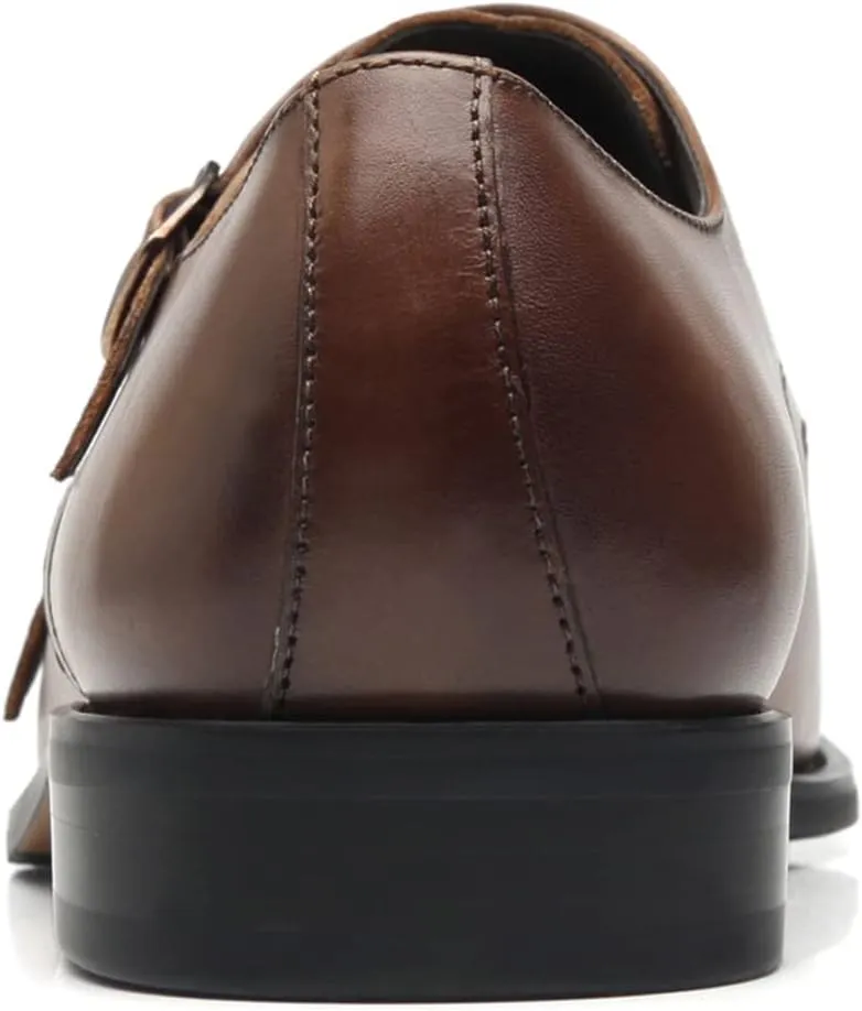 Men Dress Shoes Lace Up Oxford Classic Plain Toe Modern Formal Leather Shoes for Men
