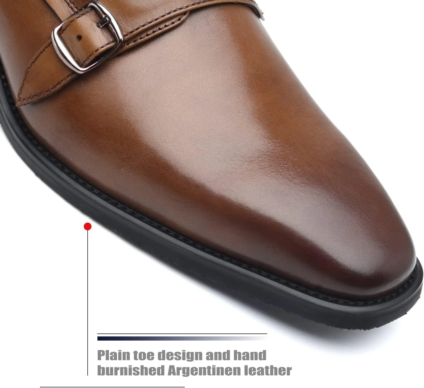 Men Dress Shoes Lace Up Oxford Classic Plain Toe Modern Formal Leather Shoes for Men