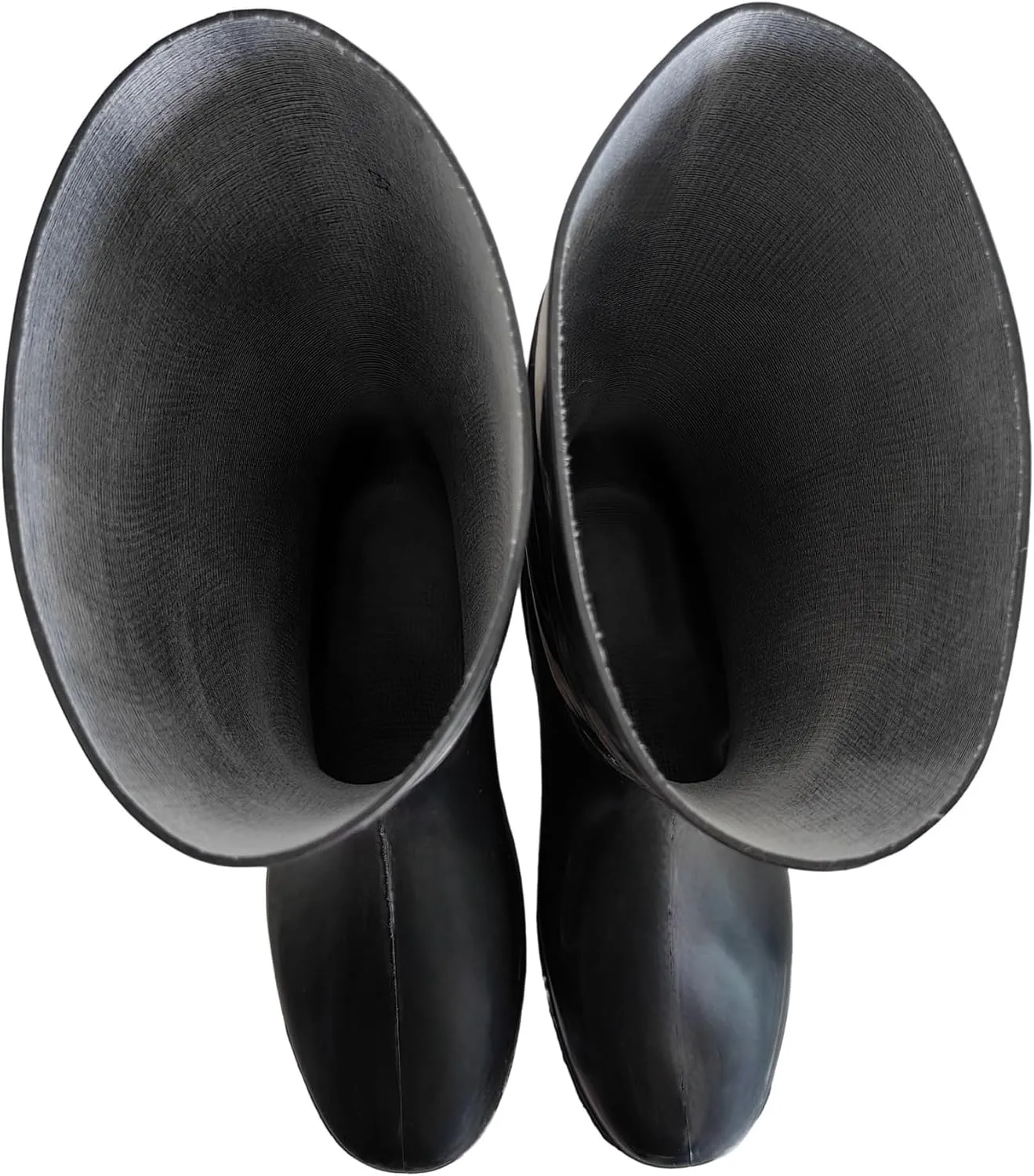Men's Black Waterproof PVC Mid Calf Rain Boots - Slip On, Comfortable & Durable, Perfect for Outdoor Activities, Gardening, Farming & Fishing