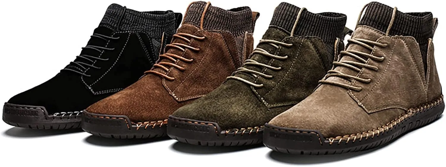 Men's British Large Casual Suede Handmade Foreign Trade Sports Shoes Men's Suede Classic Sneaker