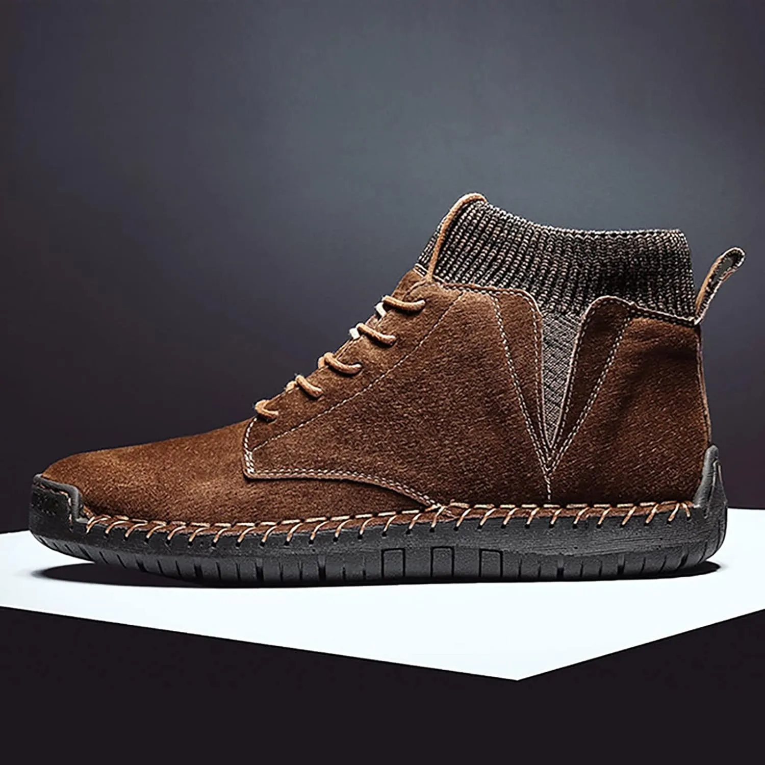 Men's British Large Casual Suede Handmade Foreign Trade Sports Shoes Men's Suede Classic Sneaker