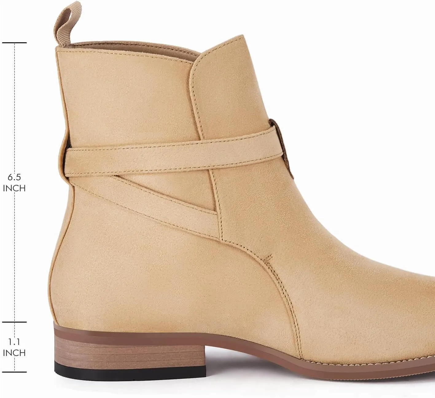 Mens Chelsea Boots Dress Shoes Buckle Strap Chukka Motorcycle Comfortable Walking Ankle Booties