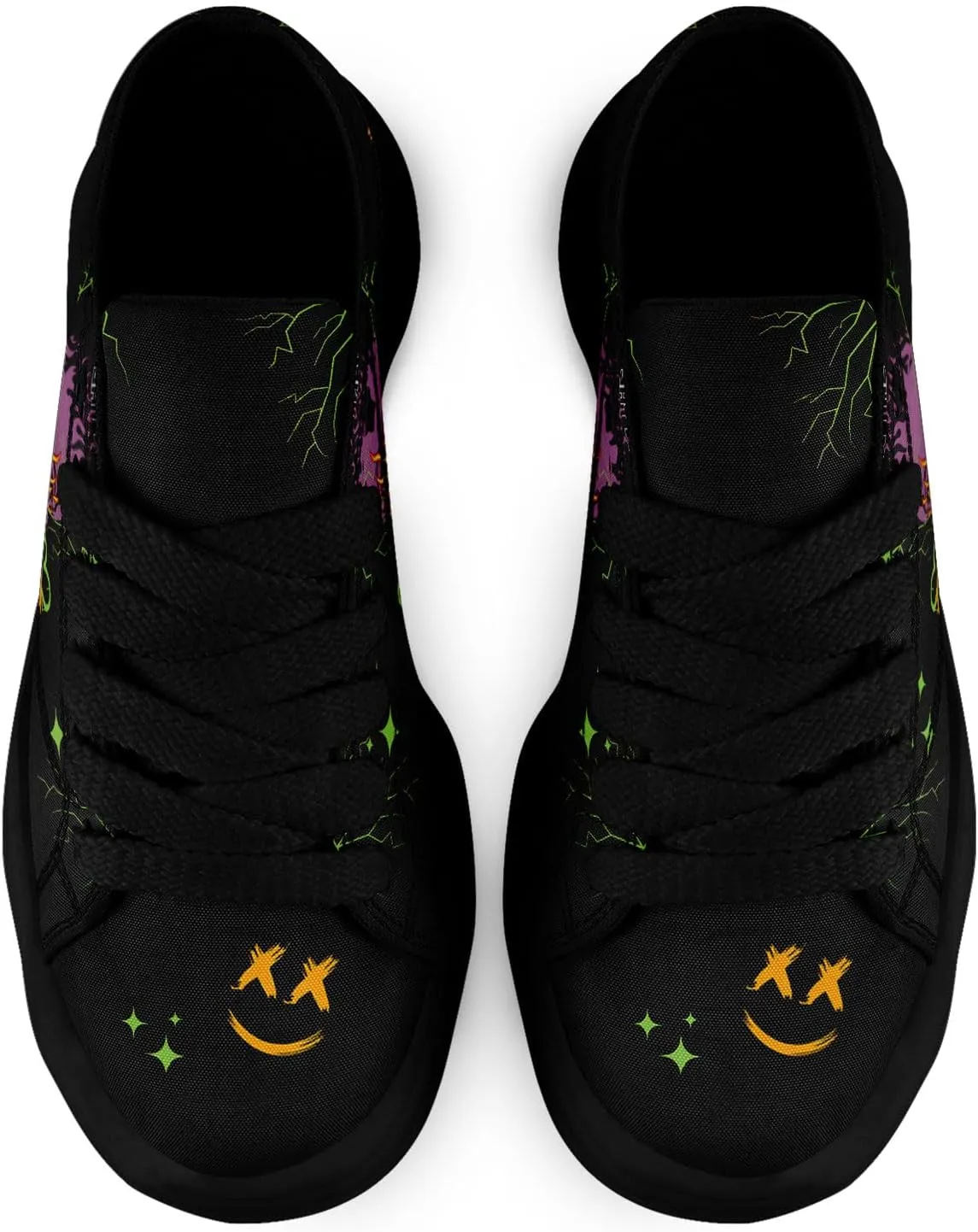 Men's Gothic Skull Fashion Sneakers Casual Skateboarding Canvas Shoes for Women Streetwear Trendy Comfort Walking Shoes