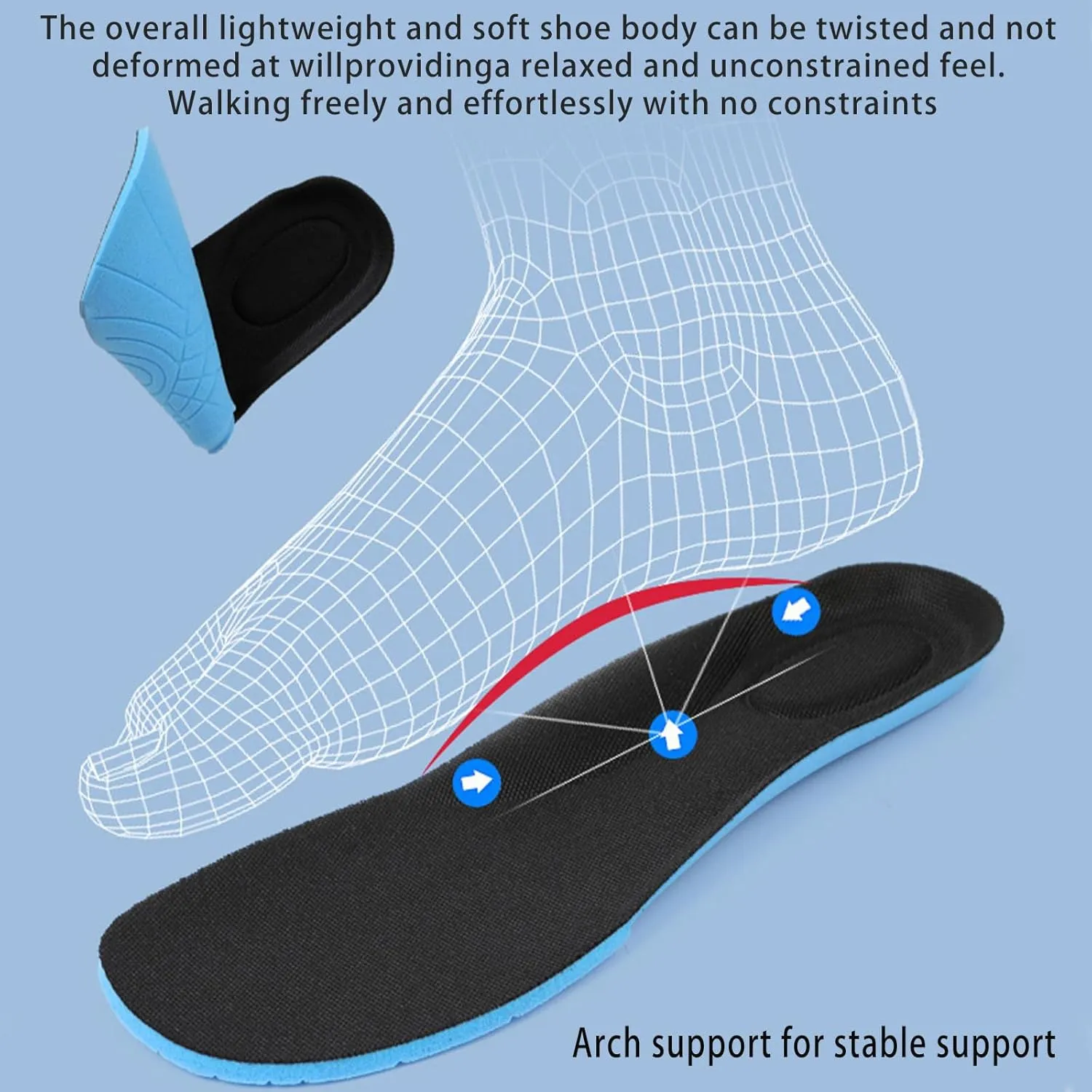 Men's Knitting Mesh Slip-On Casual Mules Comfort Round Toe Platform Arch Support Clog Open Back Shoes Non-Slip Lightweight Indoor Outdoor House Slippers