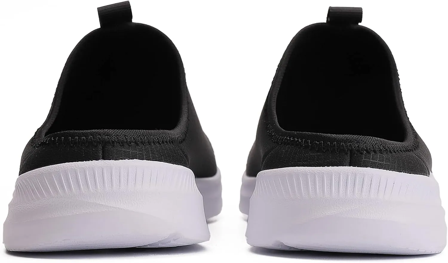 Men's Knitting Mesh Slip-On Casual Mules Comfort Round Toe Platform Arch Support Clog Open Back Shoes Non-Slip Lightweight Indoor Outdoor House Slippers