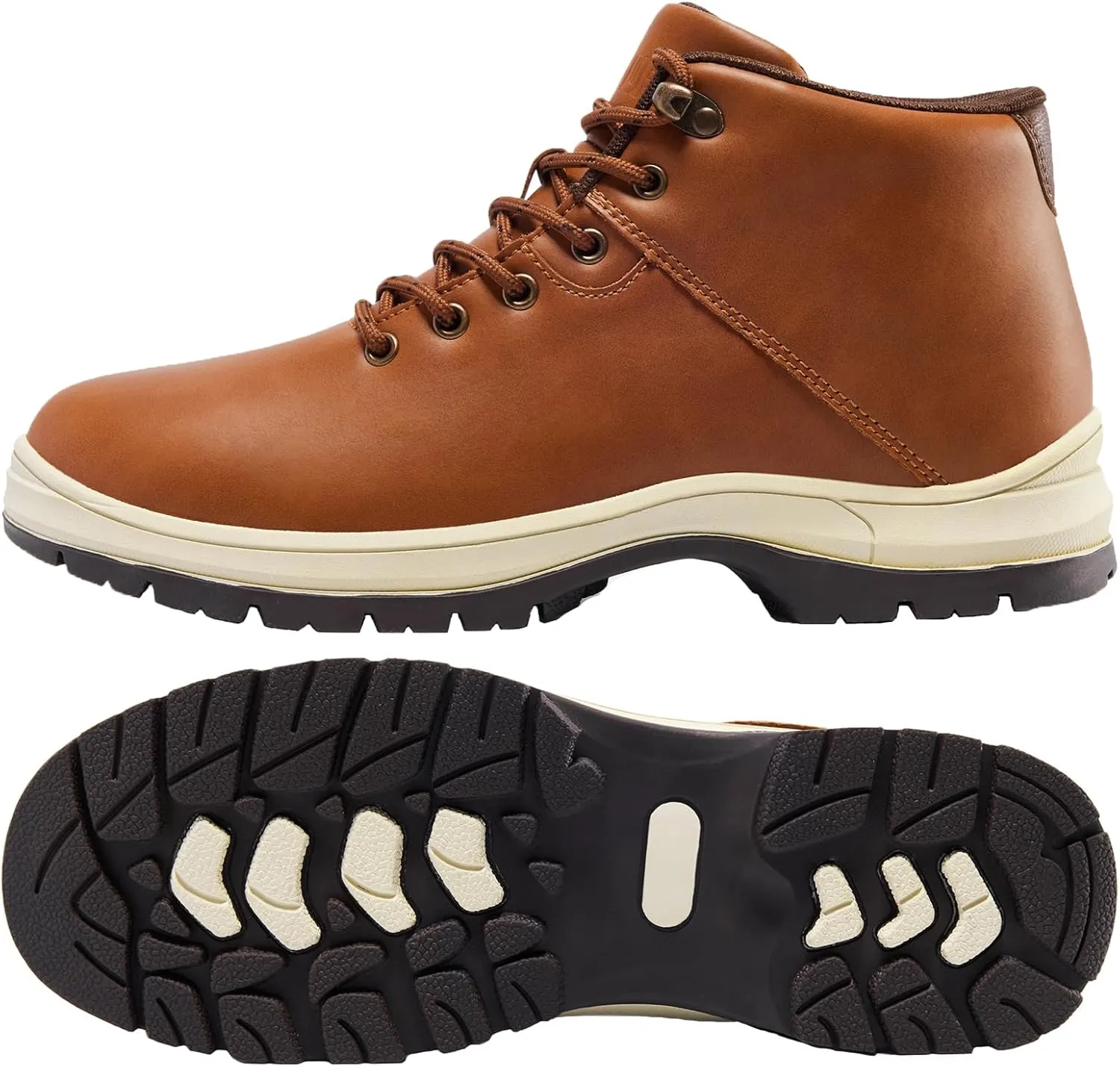 Mens Lightweight Hiking Boots Water Resistant Mid Ankle Work Casual Hiker Trekking Outdoor Boots Anti Slip Hiking Shoes
