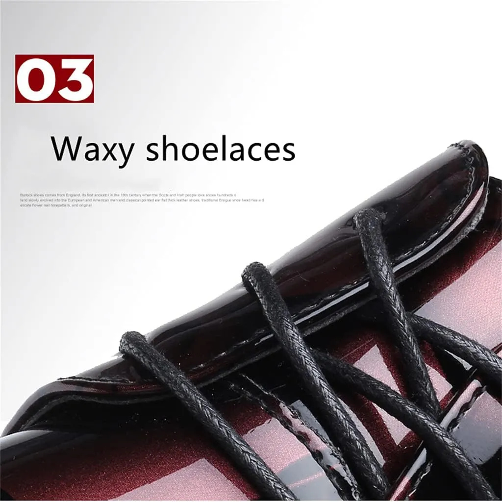 Men's Prince Classic Modern Formal Oxfords Wingtip Lace Up Dress Shoes Business Lace-up Plain Toe Leather Brogue