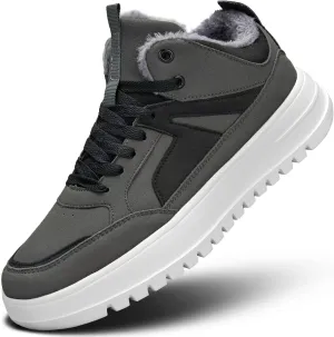 Mens Snow Winter Shoes Fur Lined Warm Sneakers Lightweight Comfortable Outdoor Boots Sole Soft