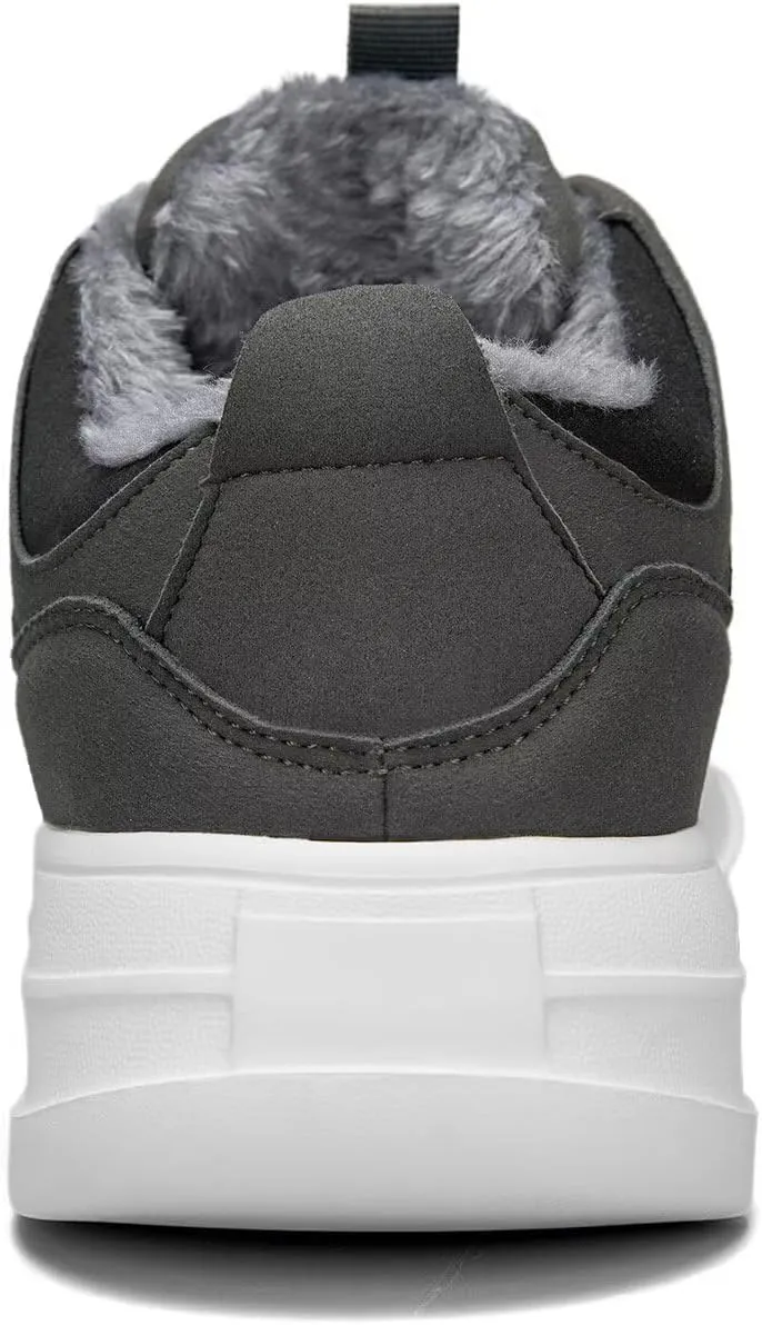 Mens Snow Winter Shoes Fur Lined Warm Sneakers Lightweight Comfortable Outdoor Boots Sole Soft