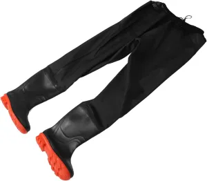 Men's Wading Pants for Fishing Hunting Waterproof PVC Rain Trousers Non-Slip Boots Long-Lasting Comfortable