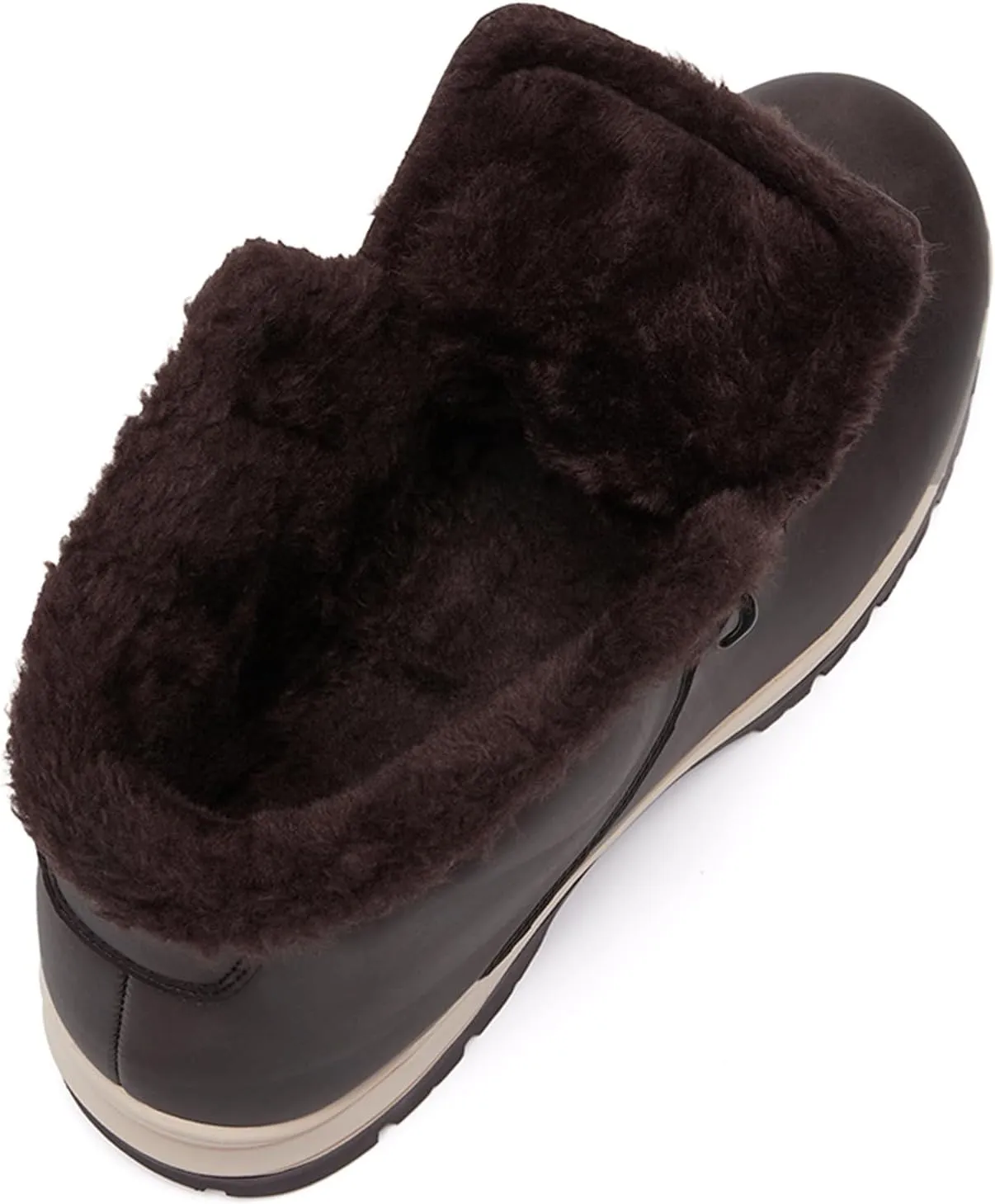 Mens Winter Snow Boots Water Resistant Warm Fur Lined Anti Slip Work Ankle Shoes Casual Lightweight Hiking Outdoor Trekking Boot