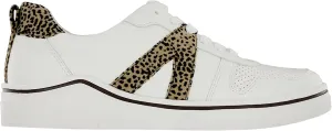 MIA Womens Alta Cheetah Print Lace Up Sneakers Shoes Casual - White - Size 7.5 B