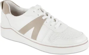 MIA Womens Alta Perforated Lace Up Sneakers Shoes Casual - Beige, Off White - Size 8.5 M
