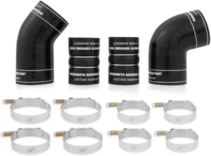 Mishimoto MMBK-DMAX-04BK Factory-Fit Boot Kit Compatible With Chevrolet 6.6L Duramax 2004.5-2005 Black