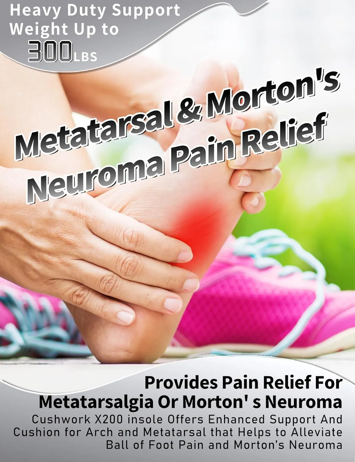 Morton's Neuroma Shoe Inserts for Metatarsalgia,Ball of Foot Pain,Plantar Fasciitis,Metatarsal Pain Relief Orthotic Insoles,Arch Support Shoe Insoles for Man Women-A