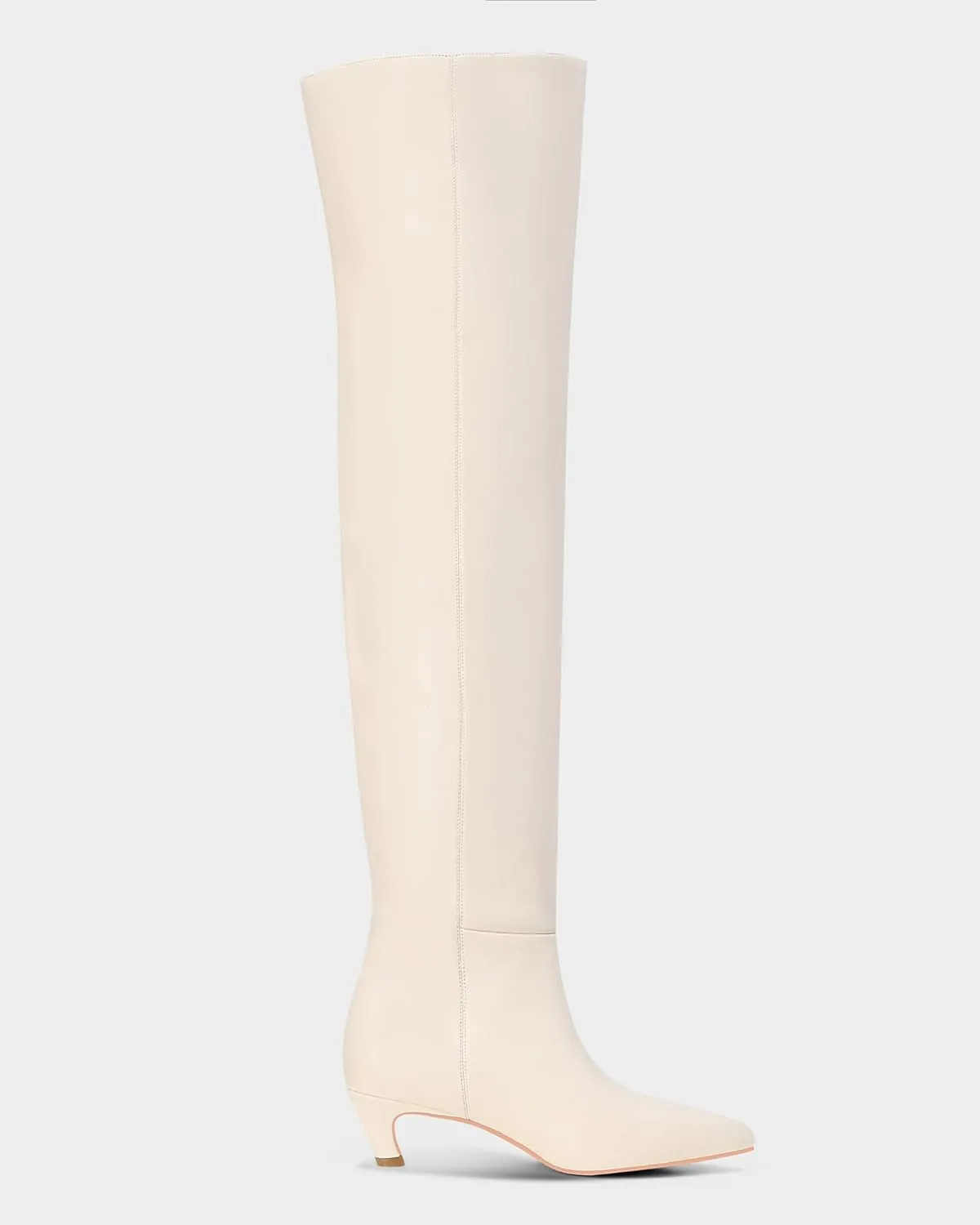 MUCCCUTE Thigh High Boots for Women Wide Calf Over The Knee Boots Sexy Pointed Toe Kitten Heel Long Fashion Boots