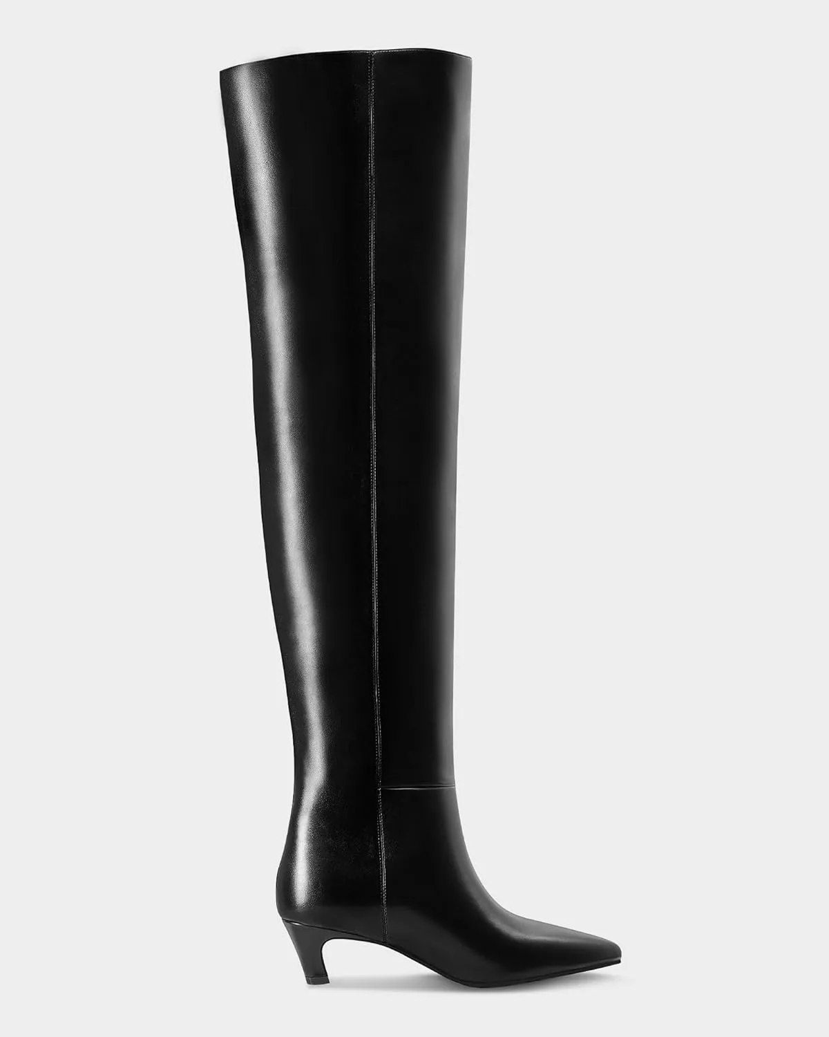 MUCCCUTE Thigh High Boots for Women Wide Calf Over The Knee Boots Sexy Pointed Toe Kitten Heel Long Fashion Boots