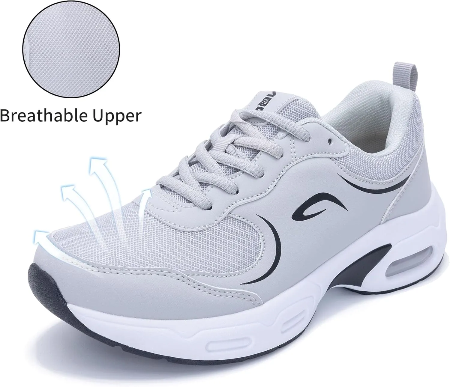 N BESUNEW Womens Walking Shoes for Plantar Fasciitis Arch Support Orthotic Running Sneakers Air Athletic Tennis Shoes US 6.5-11