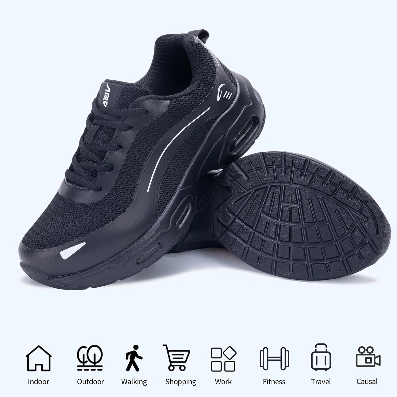 N BESUNEW Womens Walking Shoes for Plantar Fasciitis Arch Support Orthotic Tennis Sneakers Athletic Running Shoes US 6.5-11