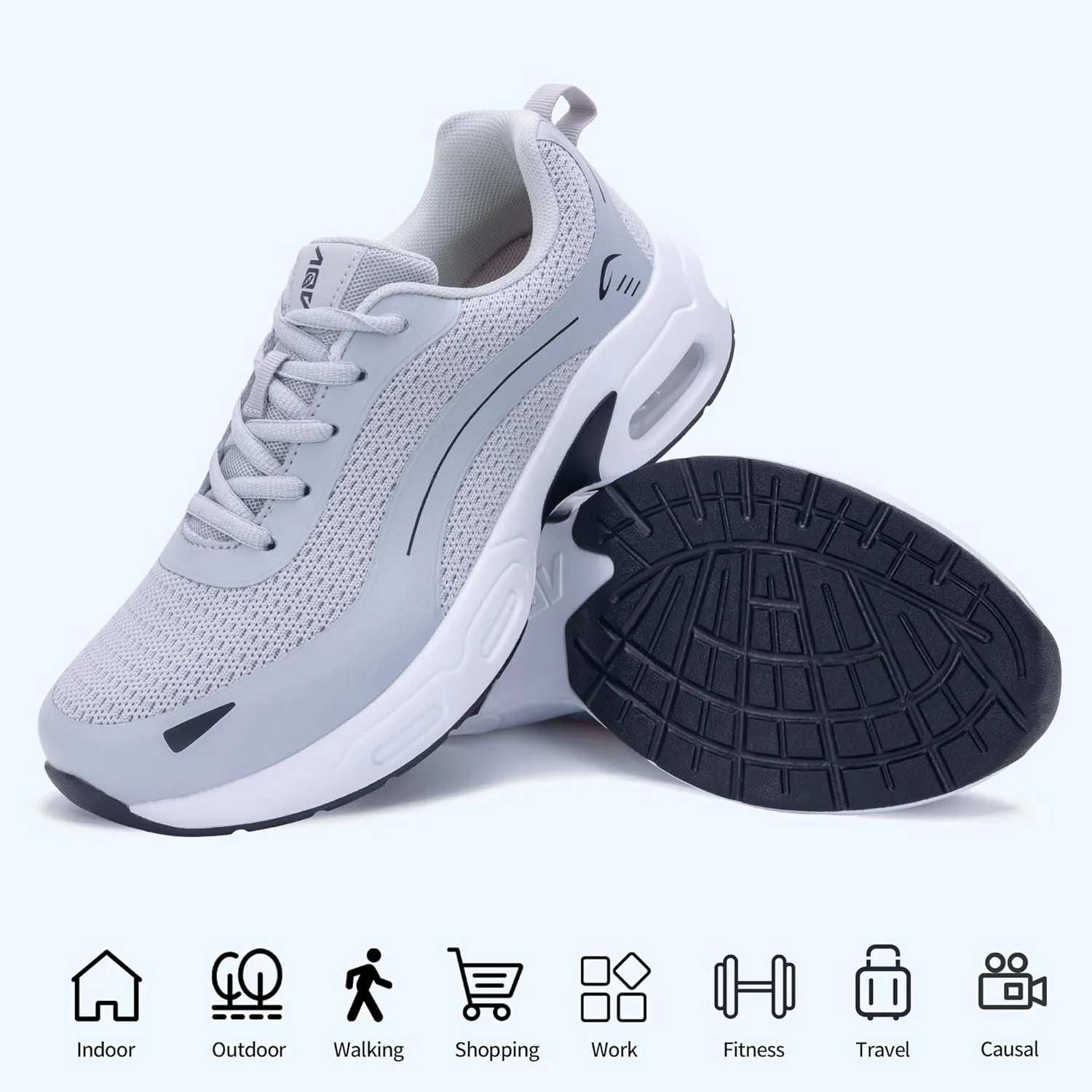 N BESUNEW Womens Walking Shoes for Plantar Fasciitis Arch Support Orthotic Tennis Sneakers Athletic Running Shoes US 6.5-11