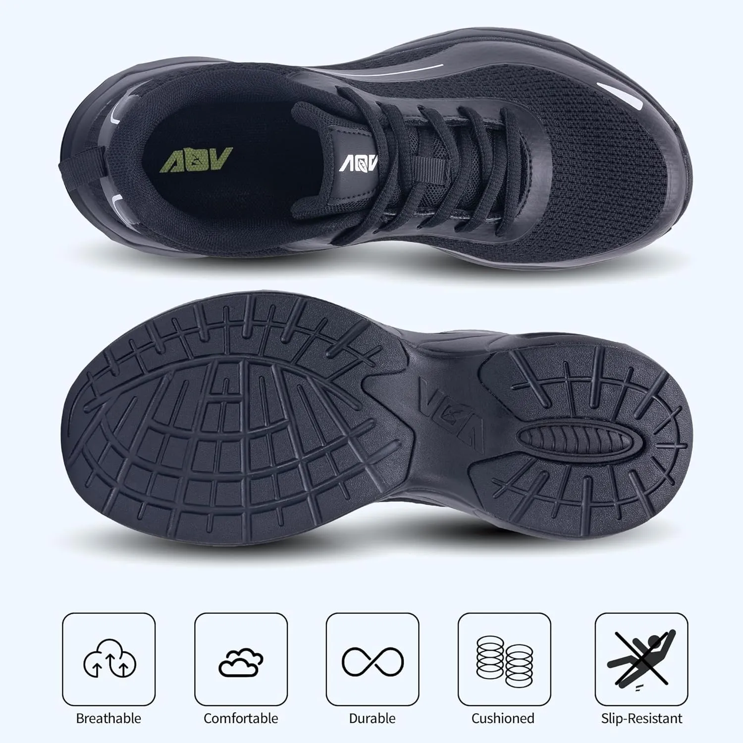 N BESUNEW Womens Walking Shoes for Plantar Fasciitis Arch Support Orthotic Tennis Sneakers Athletic Running Shoes US 6.5-11