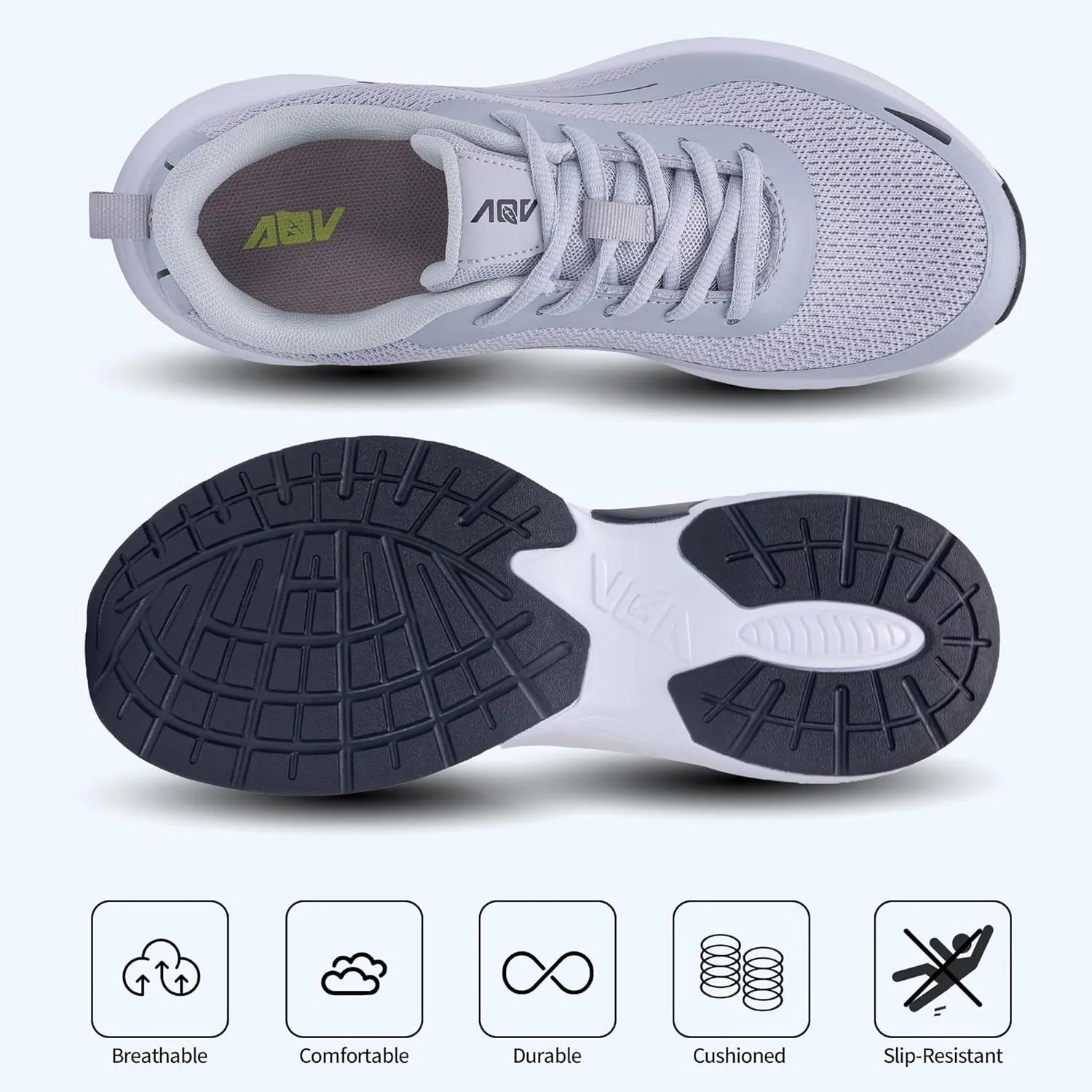 N BESUNEW Womens Walking Shoes for Plantar Fasciitis Arch Support Orthotic Tennis Sneakers Athletic Running Shoes US 6.5-11