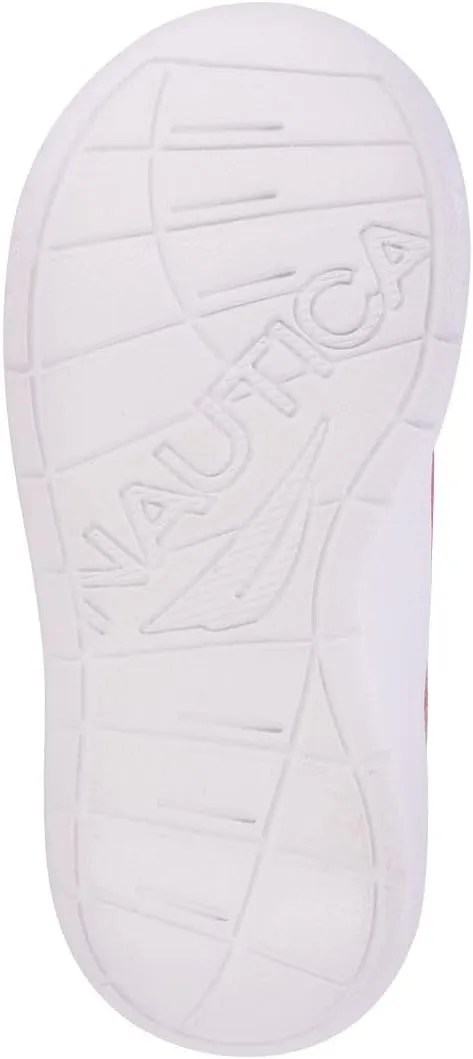 Nautica Girls' Slip-On Sneaker - Athletic Running Kids' Shoe for Walking, Running, Tennis, and Sports (Toddler/Little Kid)