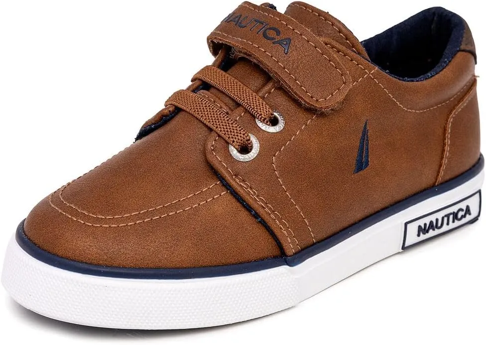 Nautica Kids Adjustable Strap Shoes | Comfortable Casual Sneakers for Boys and Girls, Toddlers & Little Kids