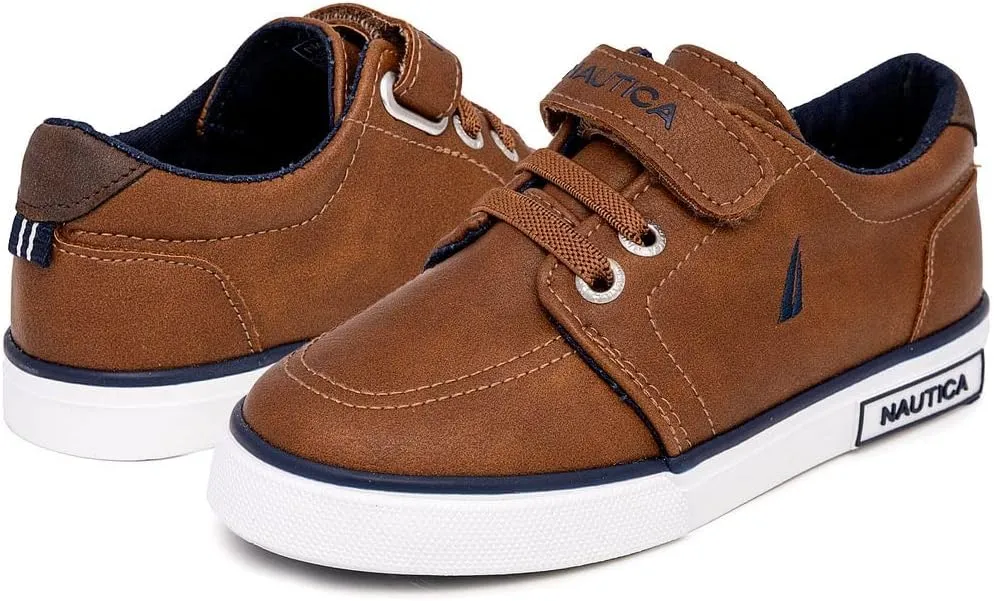 Nautica Kids Adjustable Strap Shoes | Comfortable Casual Sneakers for Boys and Girls, Toddlers & Little Kids