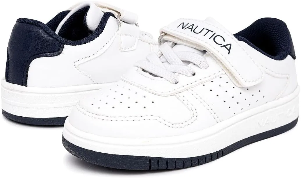 Nautica Kids Adjustable Strap Shoes | Comfortable Casual Sneakers for Boys and Girls, Toddlers & Little Kids