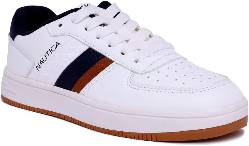 Nautica Kids Boys Lace-Up Fashion Sneakers Low-Top Dress Shoes for Youth - (Big Kid/Little Kid)