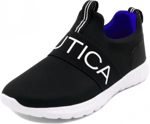 Nautica Kids Boys Youth Athletic Fashion Sneaker Running Shoe -Slip On- Little Kid/Big Kid
