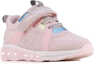Nautica Kids' Light-Up Flashing Sneaker Athletic Running Shoes with Strap | Fashionable and Fun for Boys and Girls | Available in Toddler and Little Kid Sizes