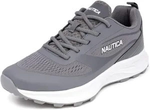 Nautica Men's Lace-Up Sneakers - Max Cushioning Running, Walking, Tennis Shoes - Comfortable Enhanced Support Athletic Sneakers-Balacava