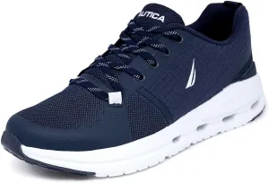 Nautica Mens Running Sneakers Sport Fashion Lace-Up Athletic Soft Shoes for Gym Tennis Men – Cushioned, Breathable, Lightweight & Comfortable