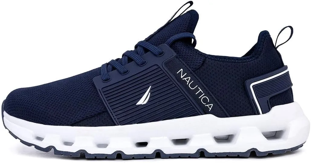 Nautica Mens Running Sneakers Sport Fashion Lace-Up Athletic Soft Shoes for Gym Tennis Men – Cushioned, Breathable, Lightweight & Comfortable