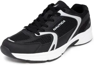 Nautica Mens Running Sneakers Sport Fashion Lace-Up Athletic Soft Shoes for Gym Tennis Men – Cushioned, Breathable, Lightweight & Comfortable
