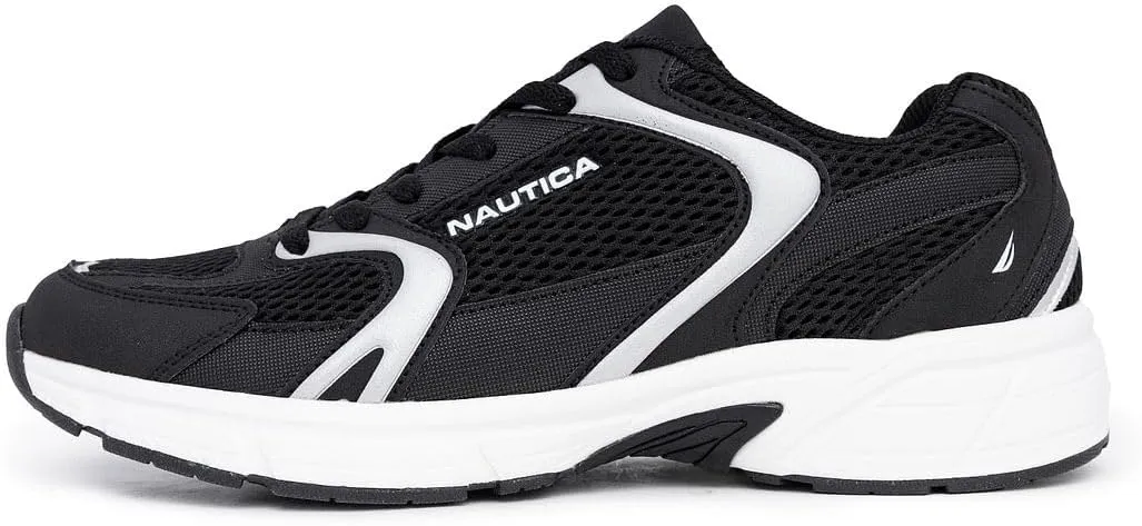 Nautica Mens Running Sneakers Sport Fashion Lace-Up Athletic Soft Shoes for Gym Tennis Men – Cushioned, Breathable, Lightweight & Comfortable
