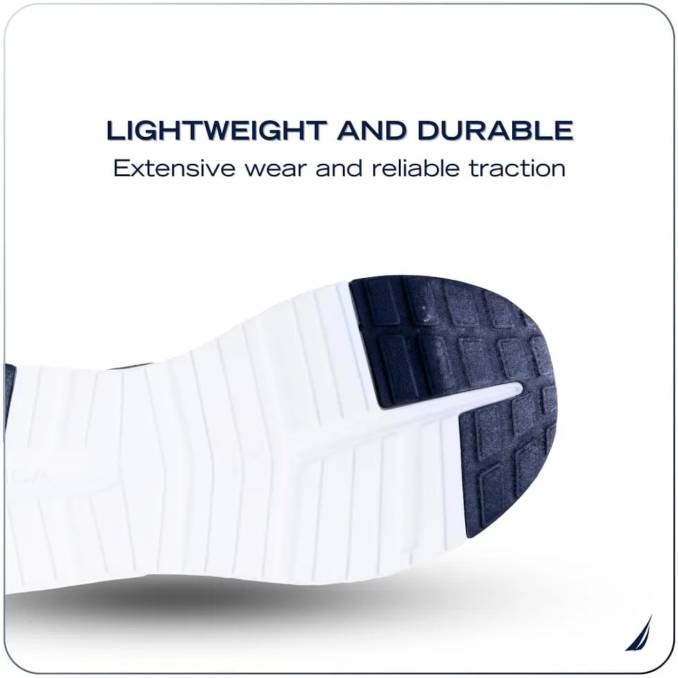 Nautica Mens Running Sneakers Sport Fashion Lace-Up Athletic Soft Shoes for Gym Tennis Men – Cushioned, Breathable, Lightweight & Comfortable