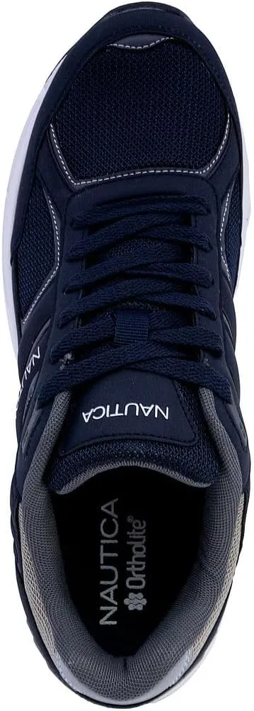 Nautica Mens Running Sneakers Sport Fashion Lace-Up Athletic Soft Shoes for Gym Tennis Men – Cushioned, Breathable, Lightweight & Comfortable