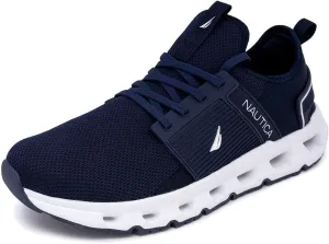 Nautica Mens Running Sneakers Sport Fashion Lace-Up Athletic Soft Shoes for Gym Tennis Men – Cushioned, Breathable, Lightweight & Comfortable