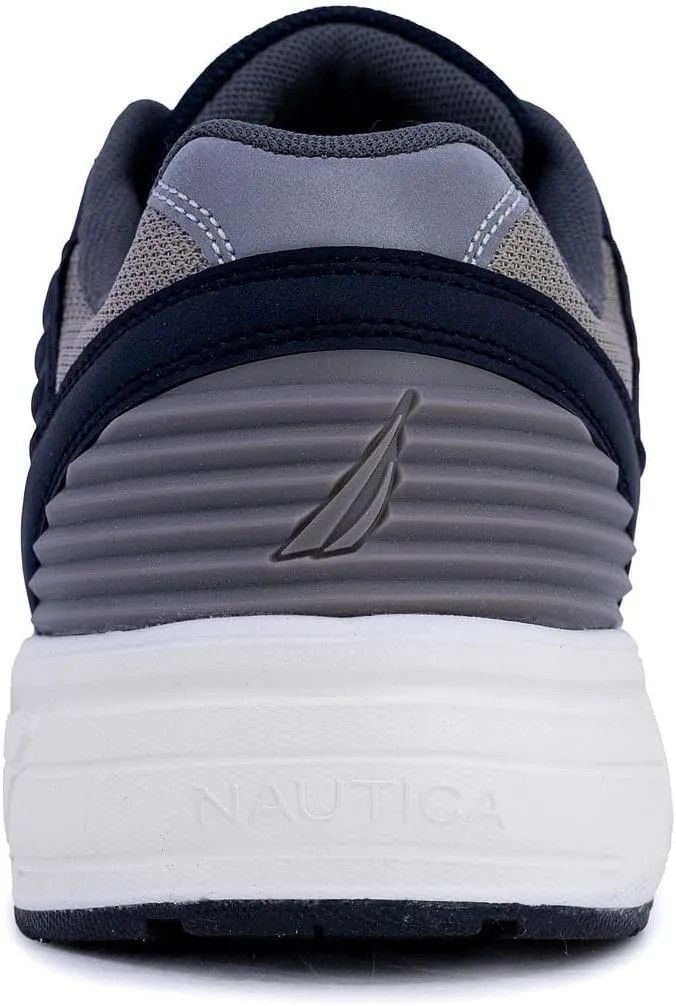 Nautica Mens Running Sneakers Sport Fashion Lace-Up Athletic Soft Shoes for Gym Tennis Men – Cushioned, Breathable, Lightweight & Comfortable