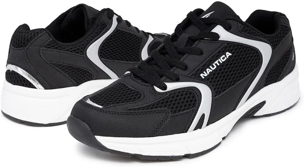 Nautica Mens Running Sneakers Sport Fashion Lace-Up Athletic Soft Shoes for Gym Tennis Men – Cushioned, Breathable, Lightweight & Comfortable