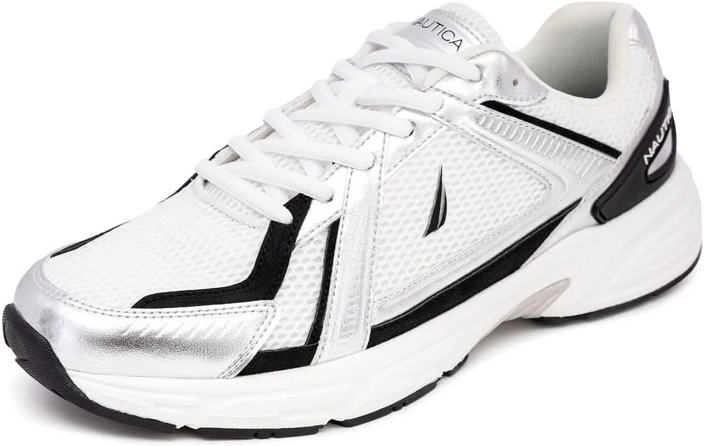 Nautica Mens Running Sneakers Sport Fashion Lace-Up Athletic Soft Shoes for Gym Tennis Men – Cushioned, Breathable, Lightweight & Comfortable