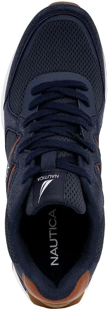 Nautica Mens Running Sneakers Sport Fashion Lace-Up Athletic Soft Shoes for Gym Tennis Men – Cushioned, Breathable, Lightweight & Comfortable