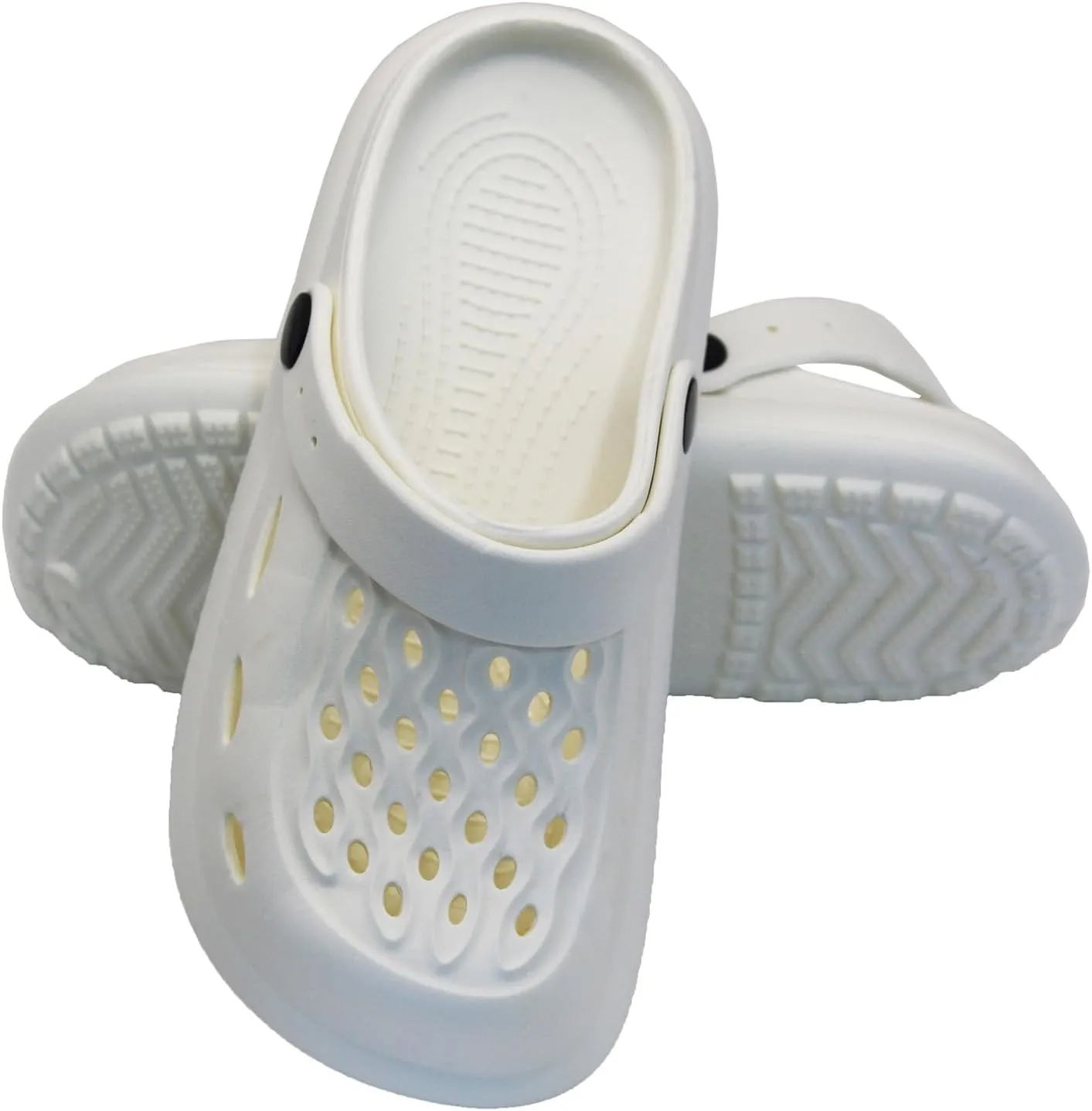Non-Slip Garden Clogs for Women and Men, Slip On Shower Shoes Heel Strap Mules Sandals Lightweight Slippers Beach Home Casual Wear Soft Air Cushion Sole Slides